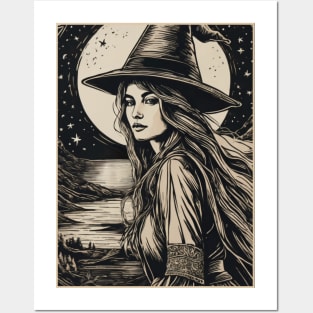 Witchy Moon Posters and Art